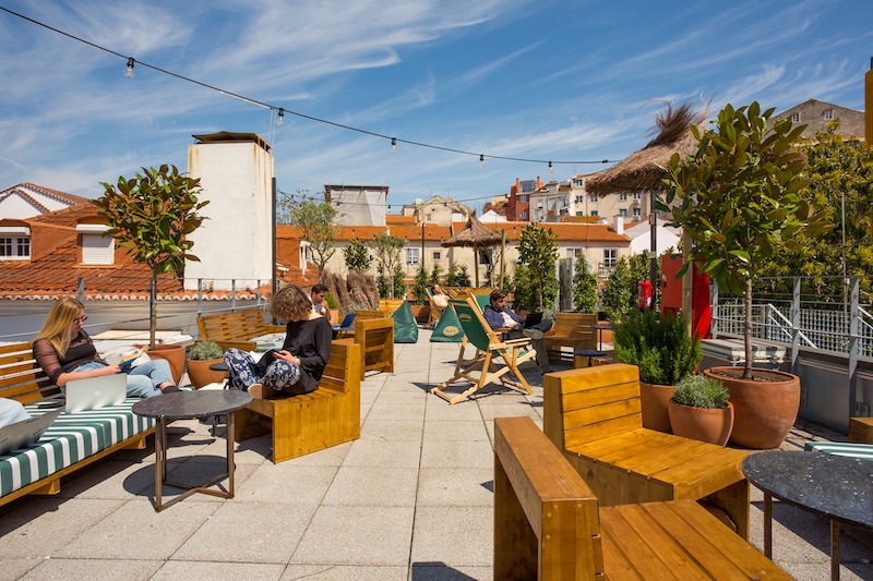 Selina Secret Garden's Rooftop in Lisbon